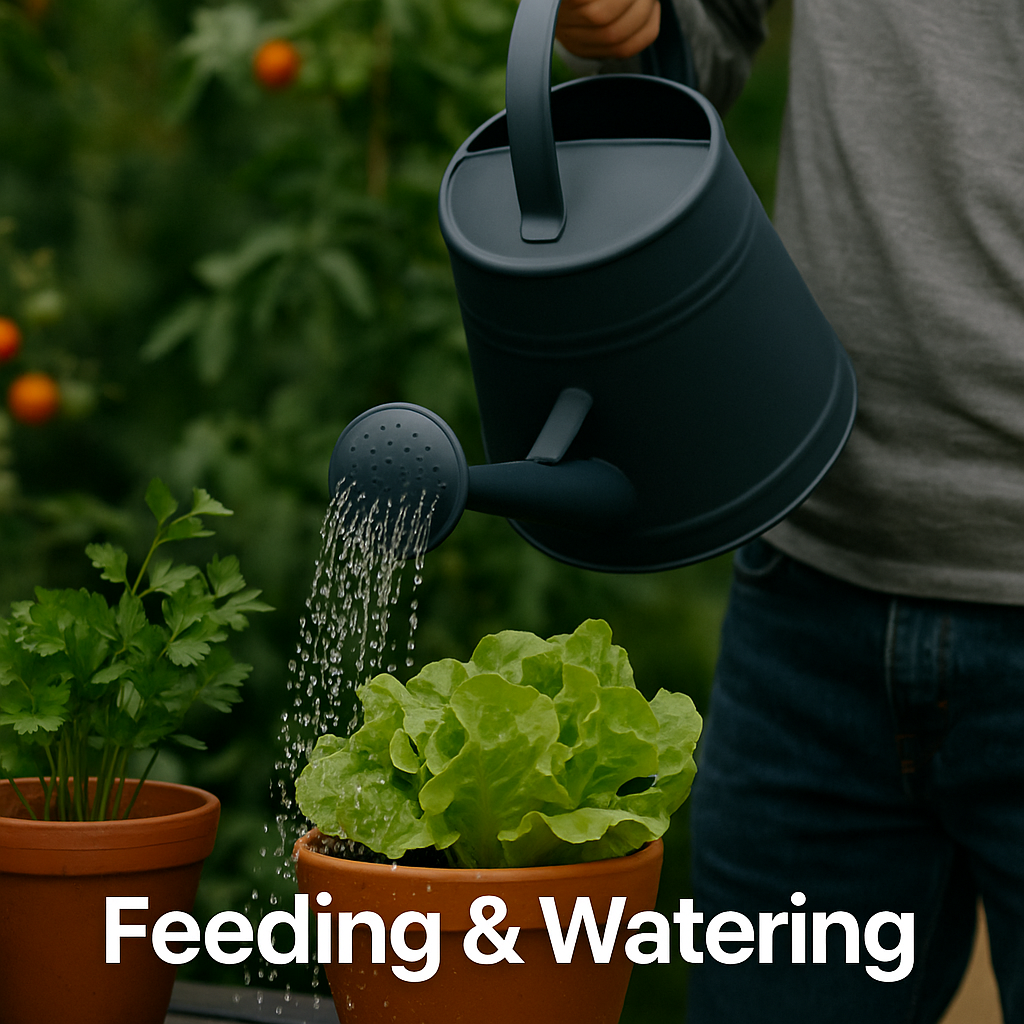 Feeding & watering cover
