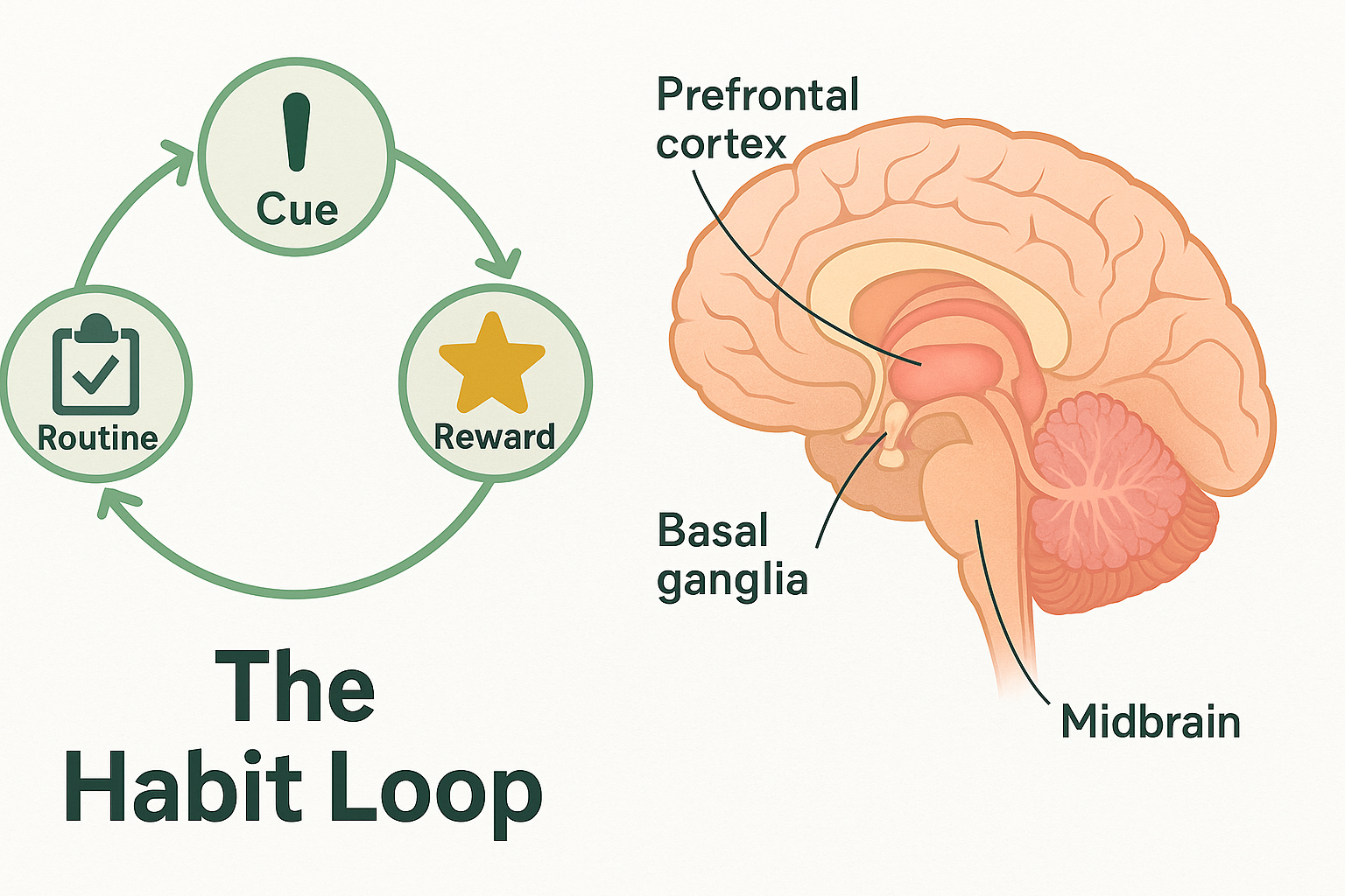Habit loop — cue, routine, reward